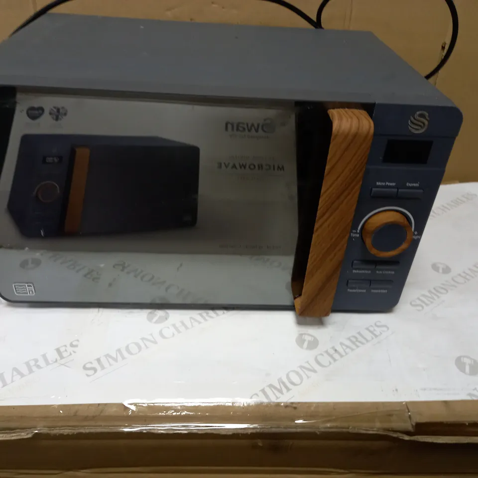 SWAN NORDIC DIGITAL MICROWAVE, 800W, SLATE GREY