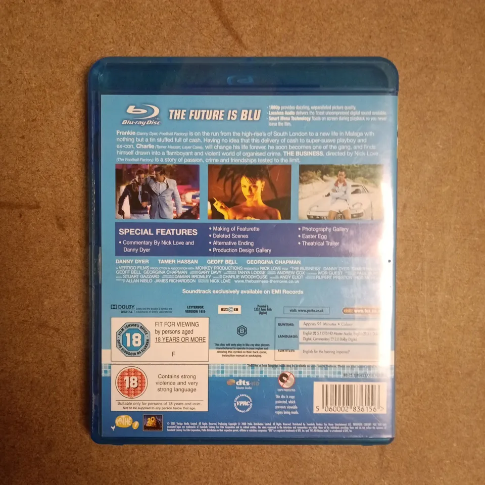 THE BUSINESS BLU-RAY DISC DVD FILM
