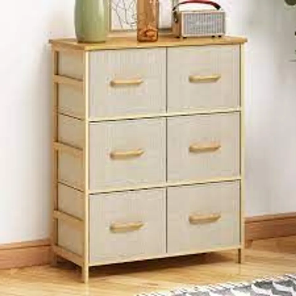 BOXED ABBIE-ROSE 6-DRAWER CHEST (1 BOX)