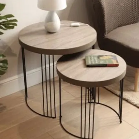 BOXED 2 PIECE NEST OF TABLES