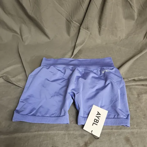 AYBL ADAPT SEAMLESS SHORTS IN IRIS BLUE SIZE L
