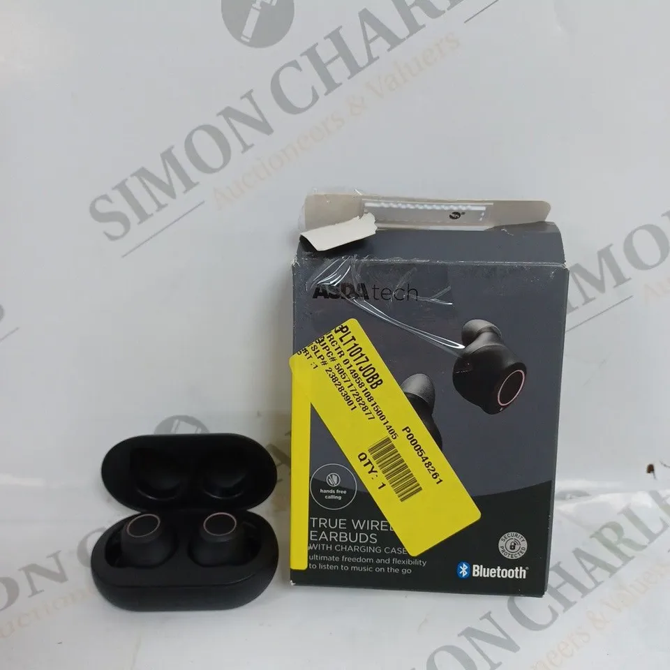 BOXED TRUE WIRELESS BLUETOOTH EARBUDS WITH CHARGING CASE