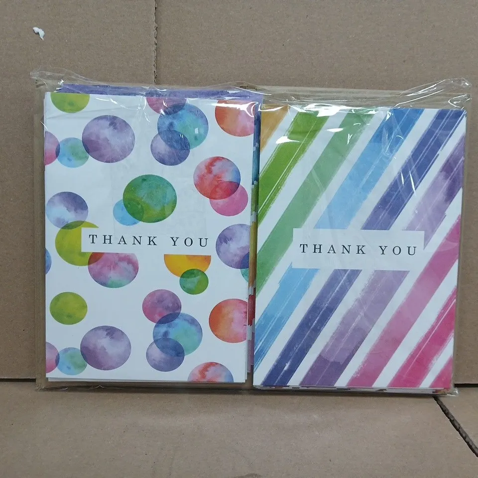 UNBRANDED ASSORTMENT OF APPROXIMATELY 24 THANK YOU CARDS