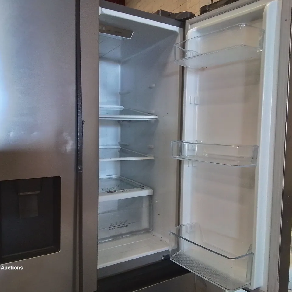HISENSE RQ560N4WCF FREESTANDING AMERICAN FRIDGE FREEZER CROSS DOOR, NO FROST, 454 LITERS, STAINLESS STEEL - F RATED, NOISE LEVEL: 41 DECIBELS [ENERGY CLASS F]