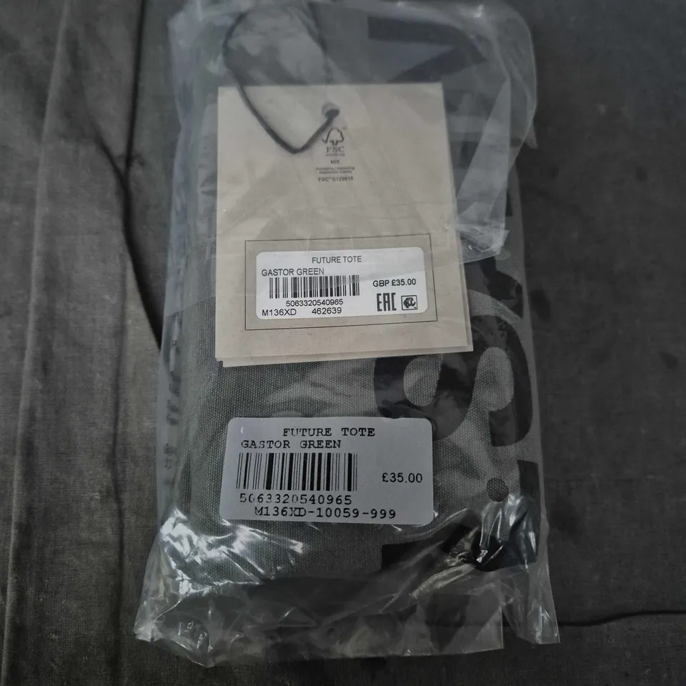 BAGGED ALL SAINTS FUTURE TOTE BAG – GASTOR GREEN