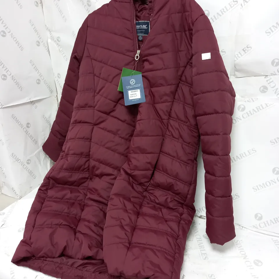 REGATTA PADDED LADIES JACKET BURGANDY SIZE 20