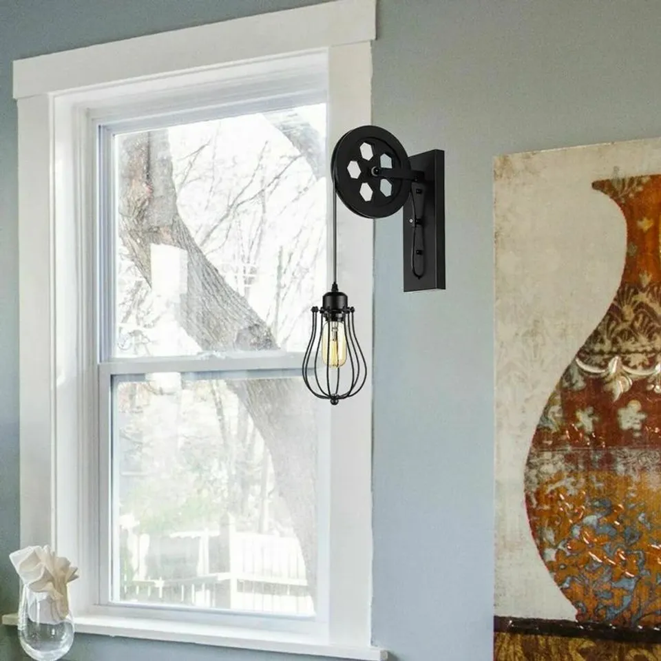 LEAPER SOLID WOOD ARMED SCONCE