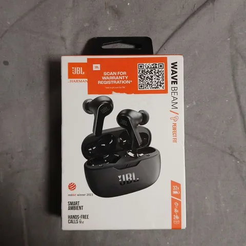SEALED JBL WAVE BEAM TRUE WIRELESS EARPHONES