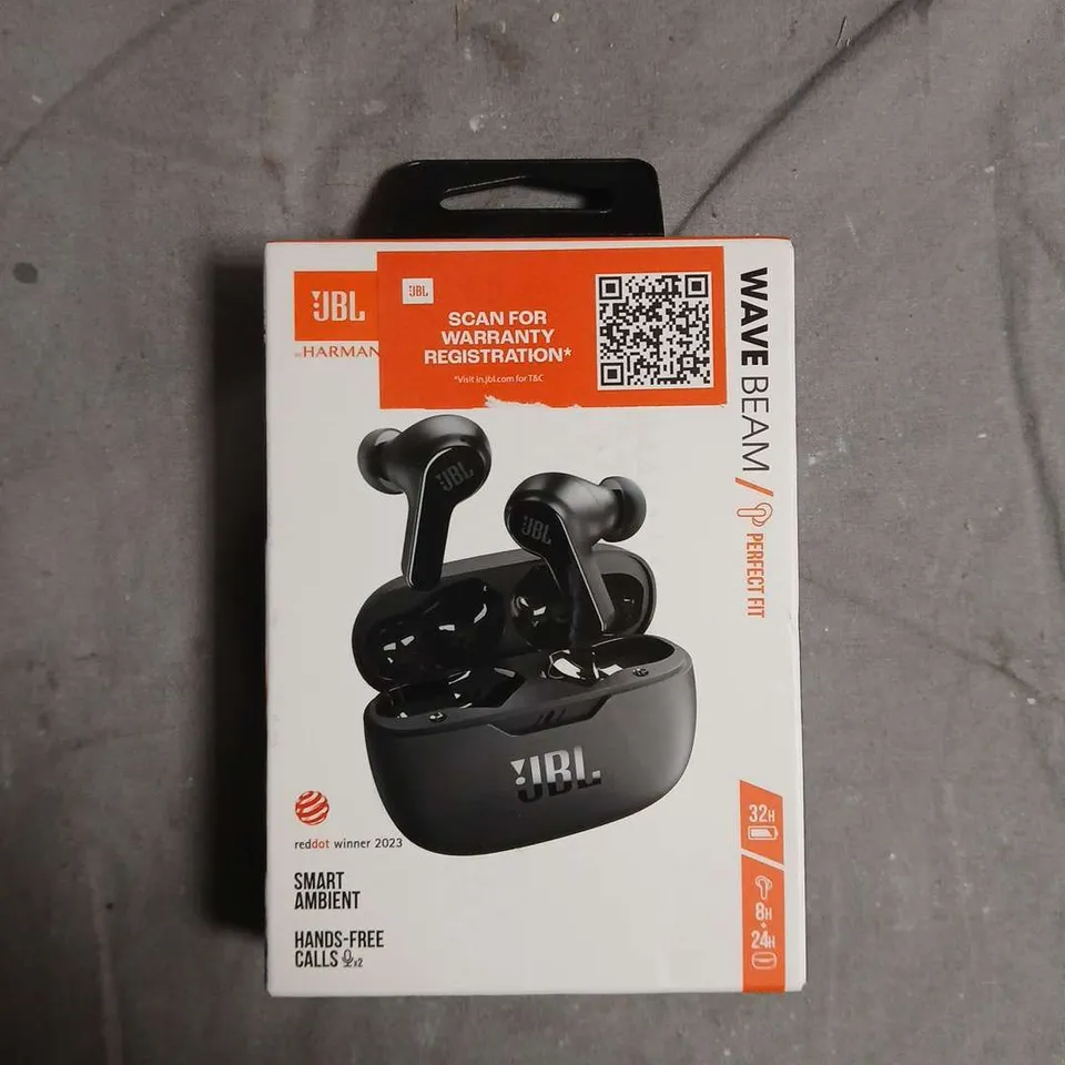 SEALED JBL WAVE BEAM TRUE WIRELESS EARPHONES