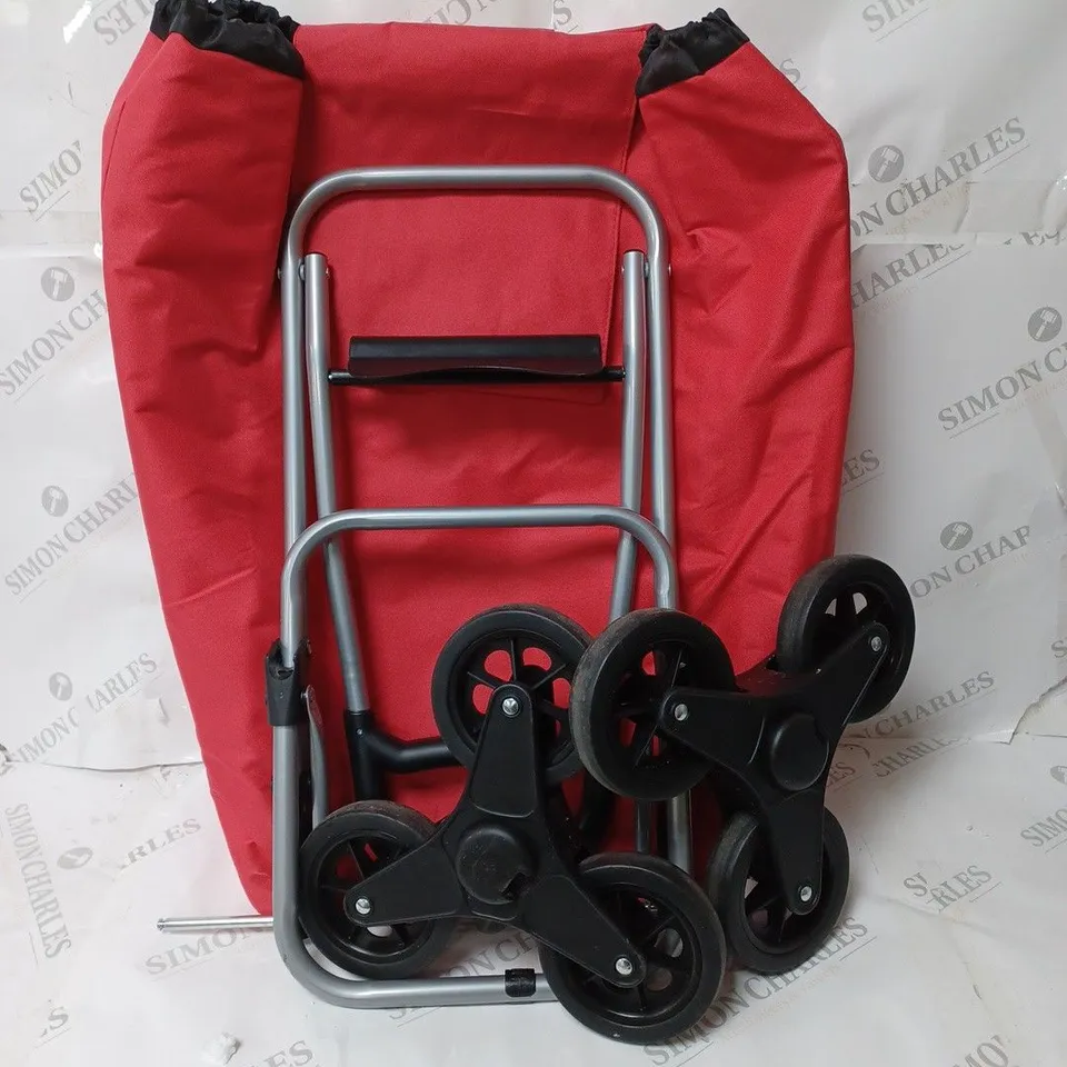 LOCK 'N LOCK INSULATED SHPPING TROLLEY CART RED
