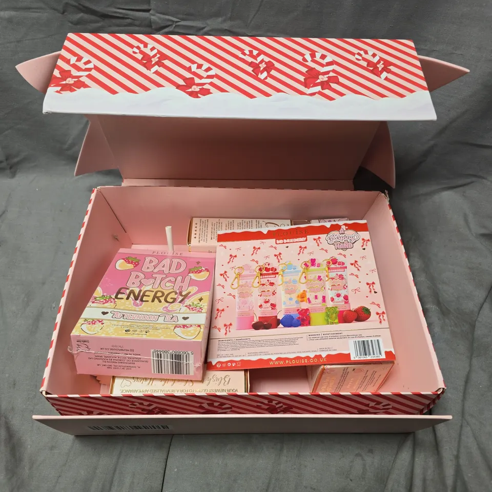 BOXED P.LOUISE 8PC GIFTSET TO INCLUDE RICH CREAM, MOISTURISER AND PRIMER, LIP CONDITIONER, ETC