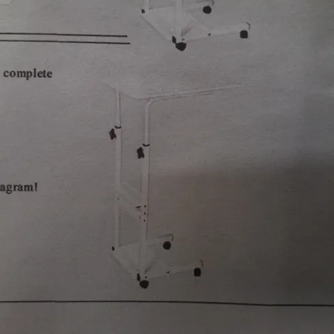 BOXED MOBILE LAPTOP DESK BROWN/WHITE FRAME