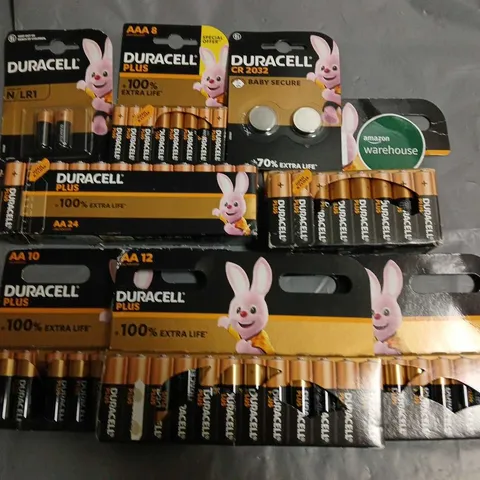 LOT OF 8 ASSORTED PACKS OF DURACELL BATTERIES