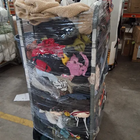 CAGE CONTAINING ASSORTED CLOTHING