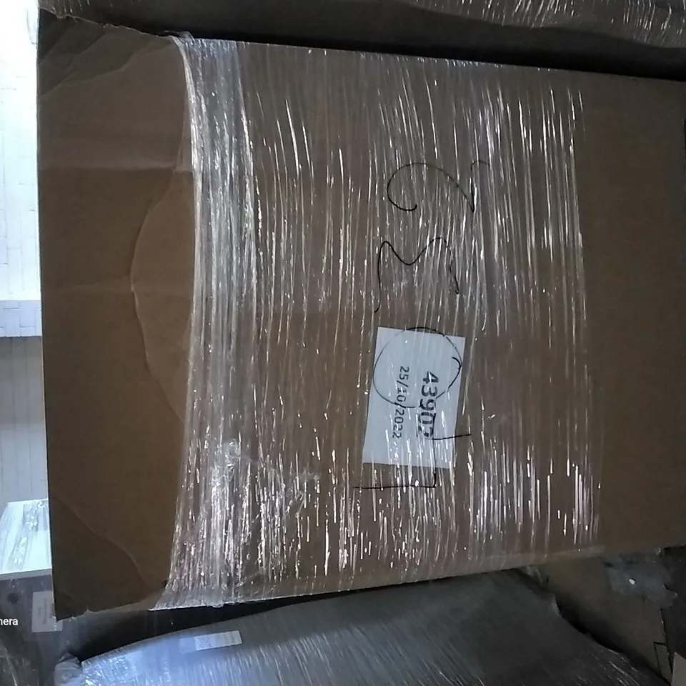 PALLET OF ASSORTED ITEMS INCLUDING THE INK WAVE J COLE POSTER, DUNGEONS & DRAGONS FRAME PICTURE, BABODY EASTER WREATH, LUSSO BABIES BACKPACK, LED MUSIC CEILING LIGHT, HALLOWEEN DART BOARD GAME