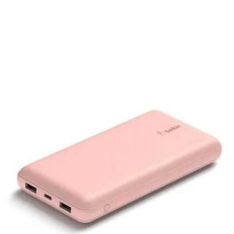 BOXED BELKIN BOOSTCHARGE POWERBANK 20K IN PINK