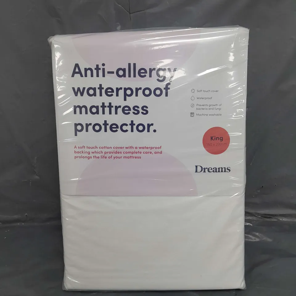 DREAMS WATERPROOF MATTRESS PROTECTOR - KING SIZE 