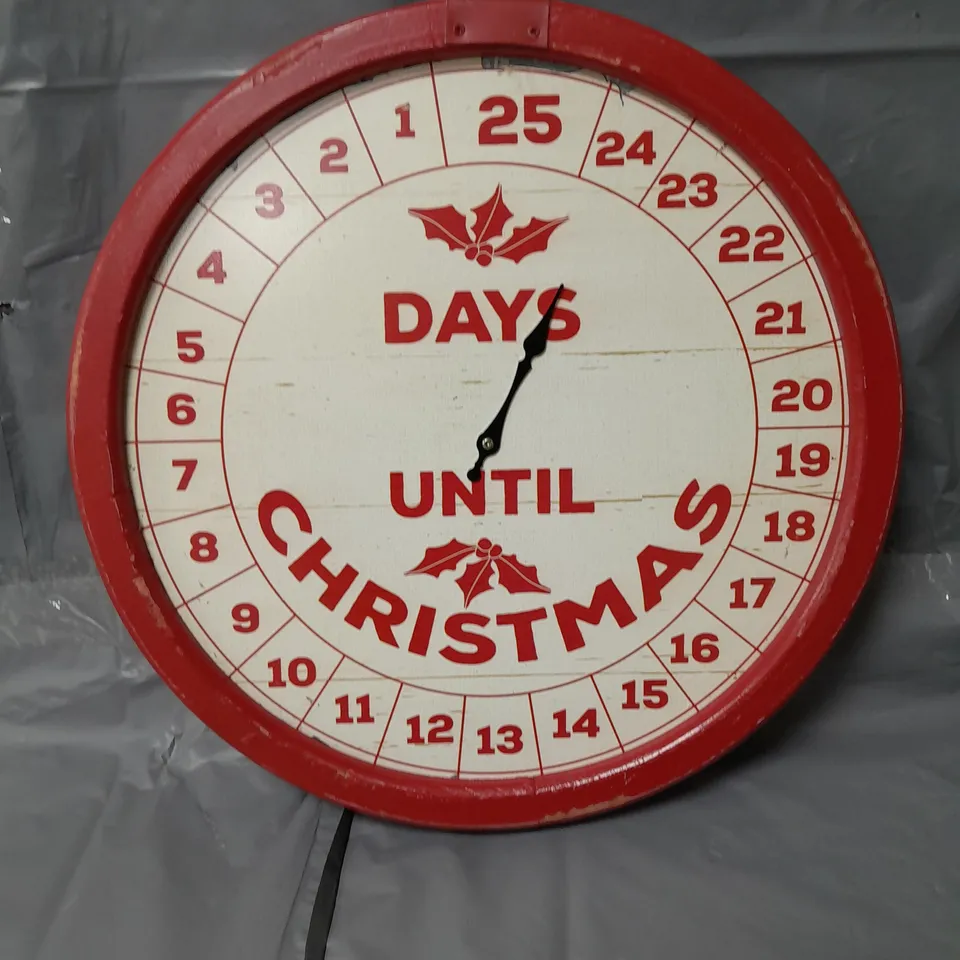 FESTIVE CHRISTMAS COUNTDOWN CLOCK RRP £22.99