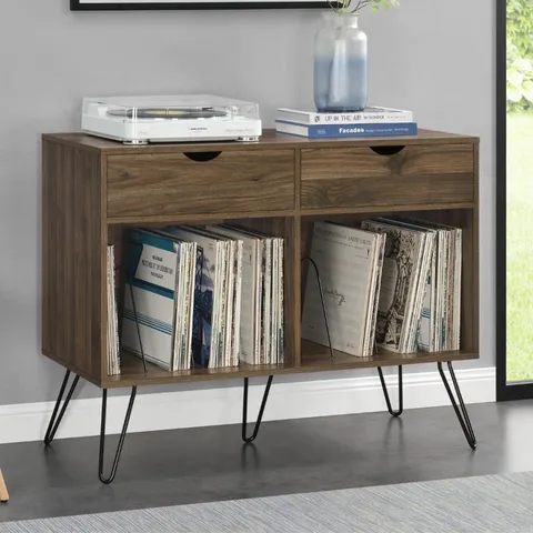 BOXED CONCORD SIDE TABLE WITH DRAWERS 