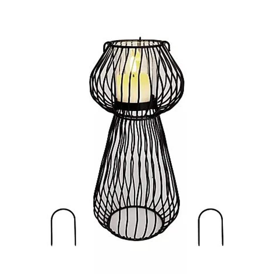 BOXED K BY KELLY HOPPEN WAVY LINE INDOOR CANDLE HOLDER