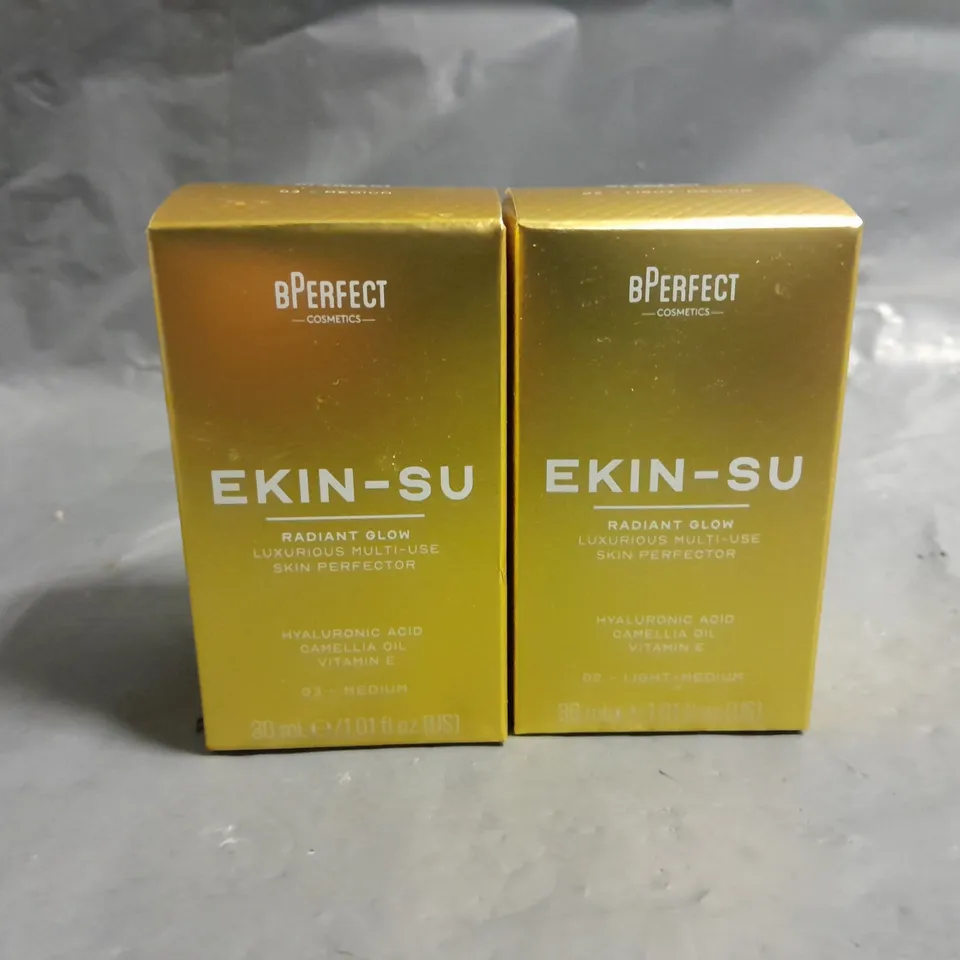 LOT OF 2 BPERFECT EKIN-SU 30ML RADIANT GLOW SKIN PERFECTORS