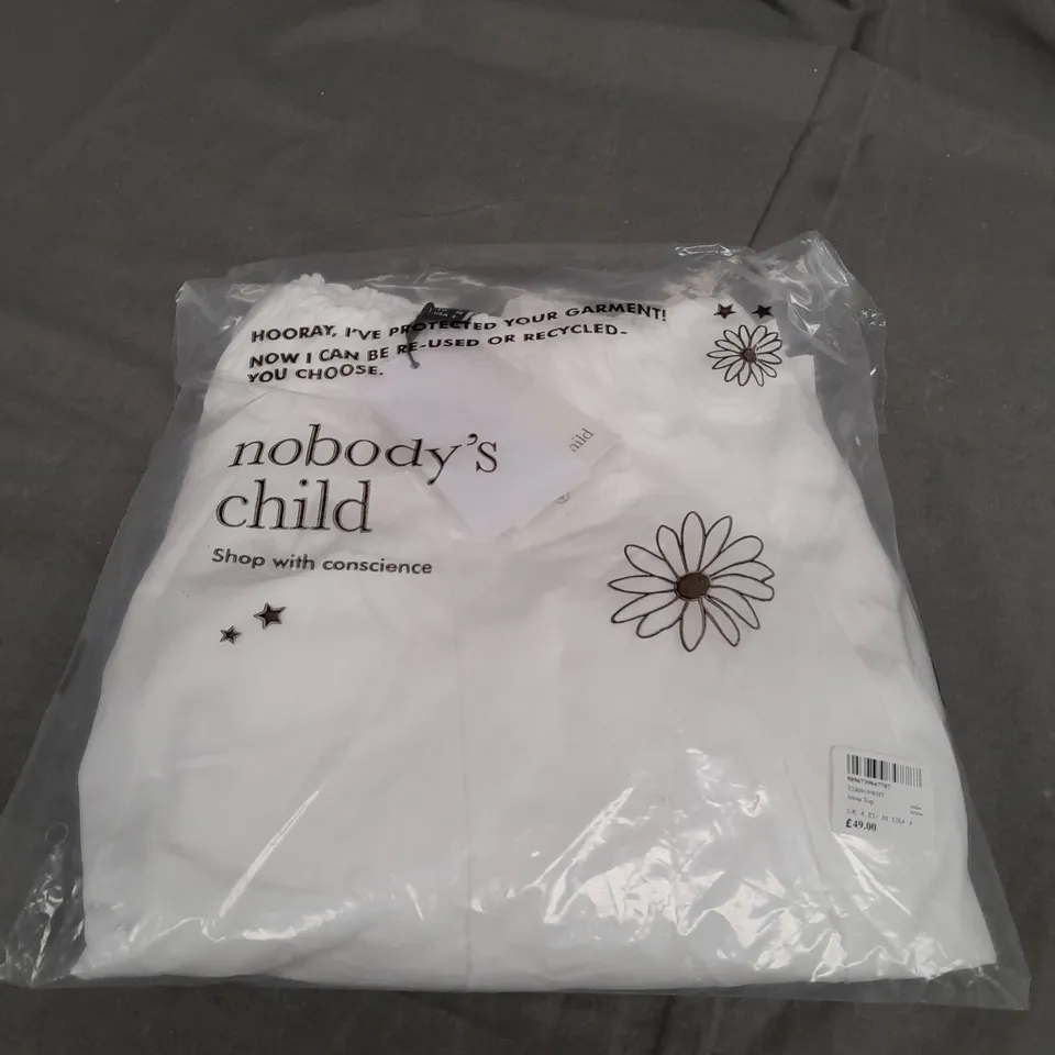 SEALED NOBODYS CHILD IRENA TOP IN WHITE - UK 8 