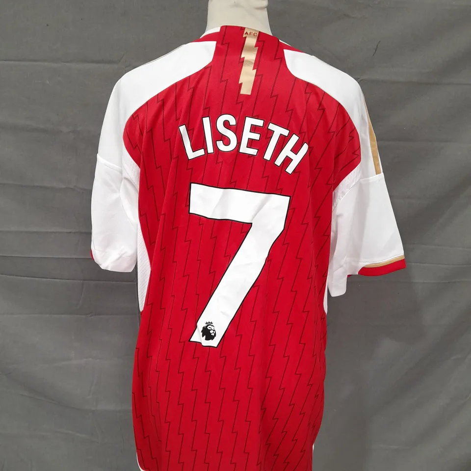 ADIDAS ARSENAL FOOTBALL CLUB SHIRT - LISETH 7 - LARGE