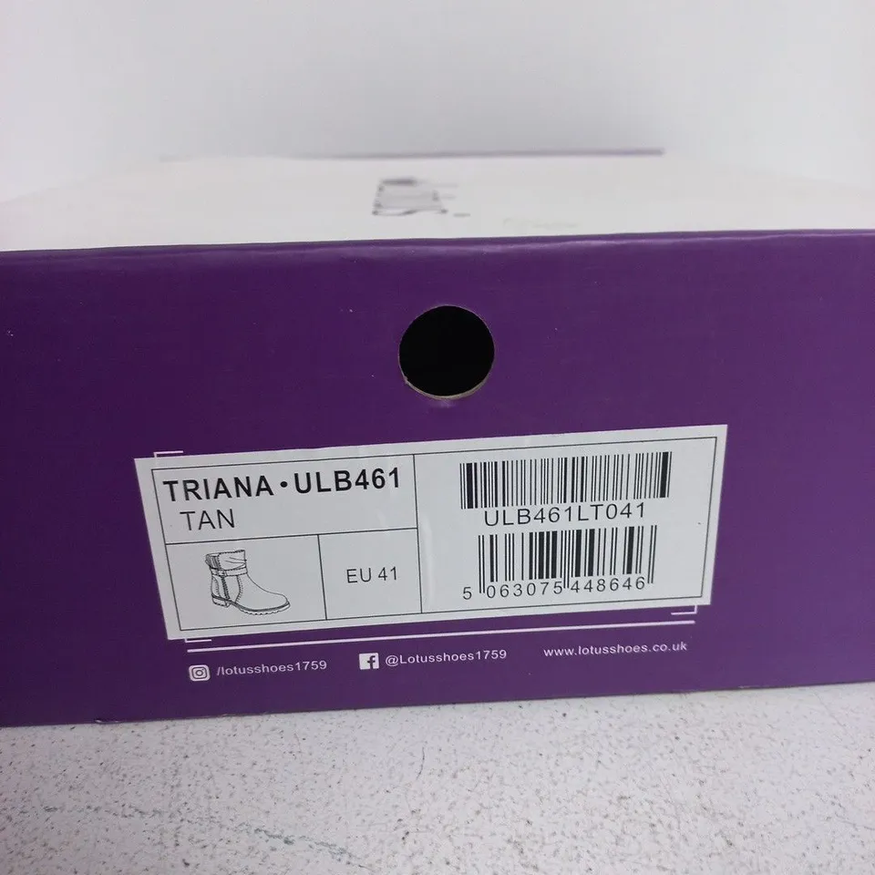 LOTUS TRIANA ULB461 TAN BOOTS – UK 7 (EU 41)