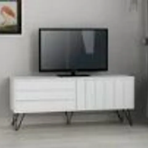BOXED PICADILIY TV UNIT - WHITE