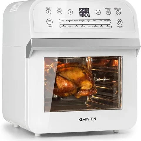 KLARSTEIN AEROVITAL CUBE HOT AIR FRYER WHITE BOXED