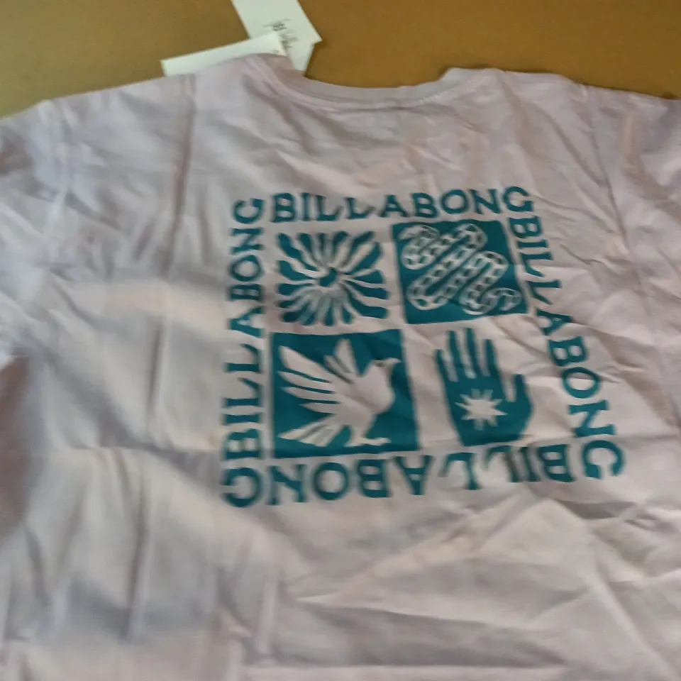BILLABONG LIGHT PURPLE T-SHIRT - LARGE
