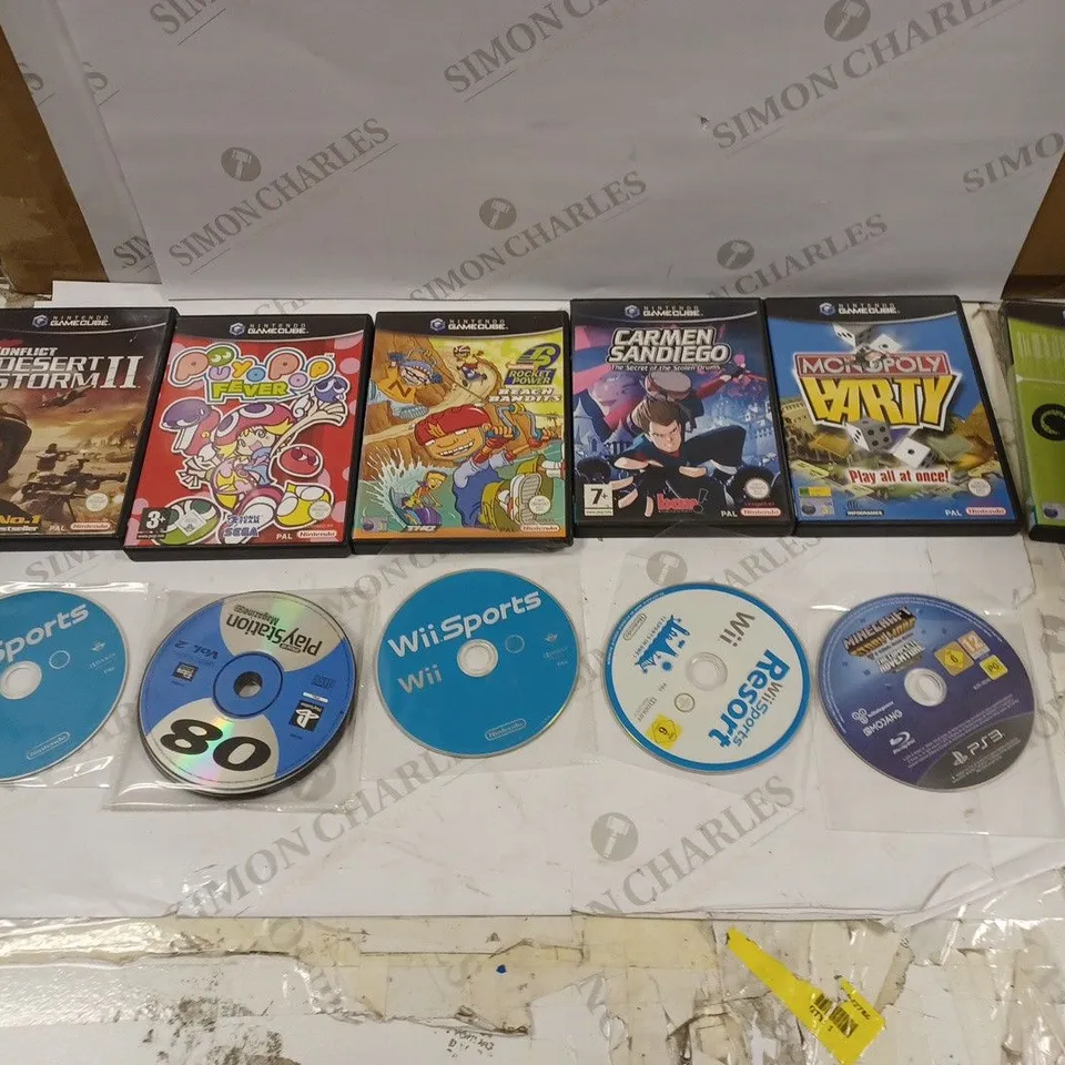 LOT OF APPROXIMATELY 25 OLD CONSOLE GAMES TO INCLUDE PS2 FINAL FANTASY X, GAMECUBE RED FACTION 2, AND SEGA GENESIS STREETS OF RAGE ETC.