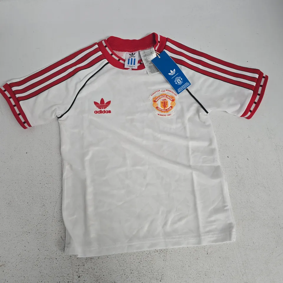 ADIDAS MANCHESTER UNITED YOUTH AWAY JERSEY - UK 7/8 YRS