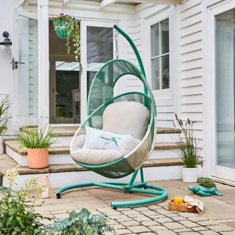 BOXED SANTORINI EGG CHAIR -TURQUOISE-