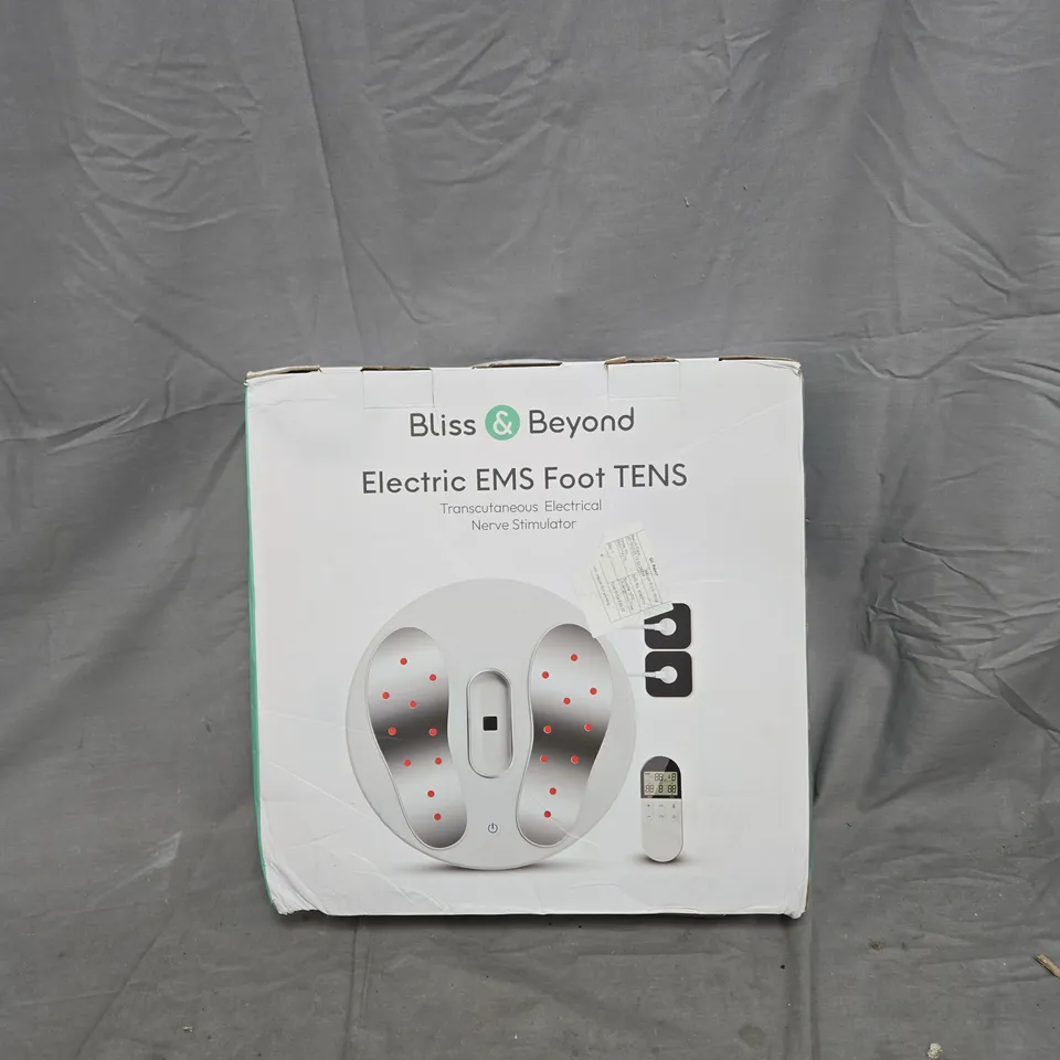 BLISS & BEYOND ELECTRIC EMS FOOT TENS – BOXED 
