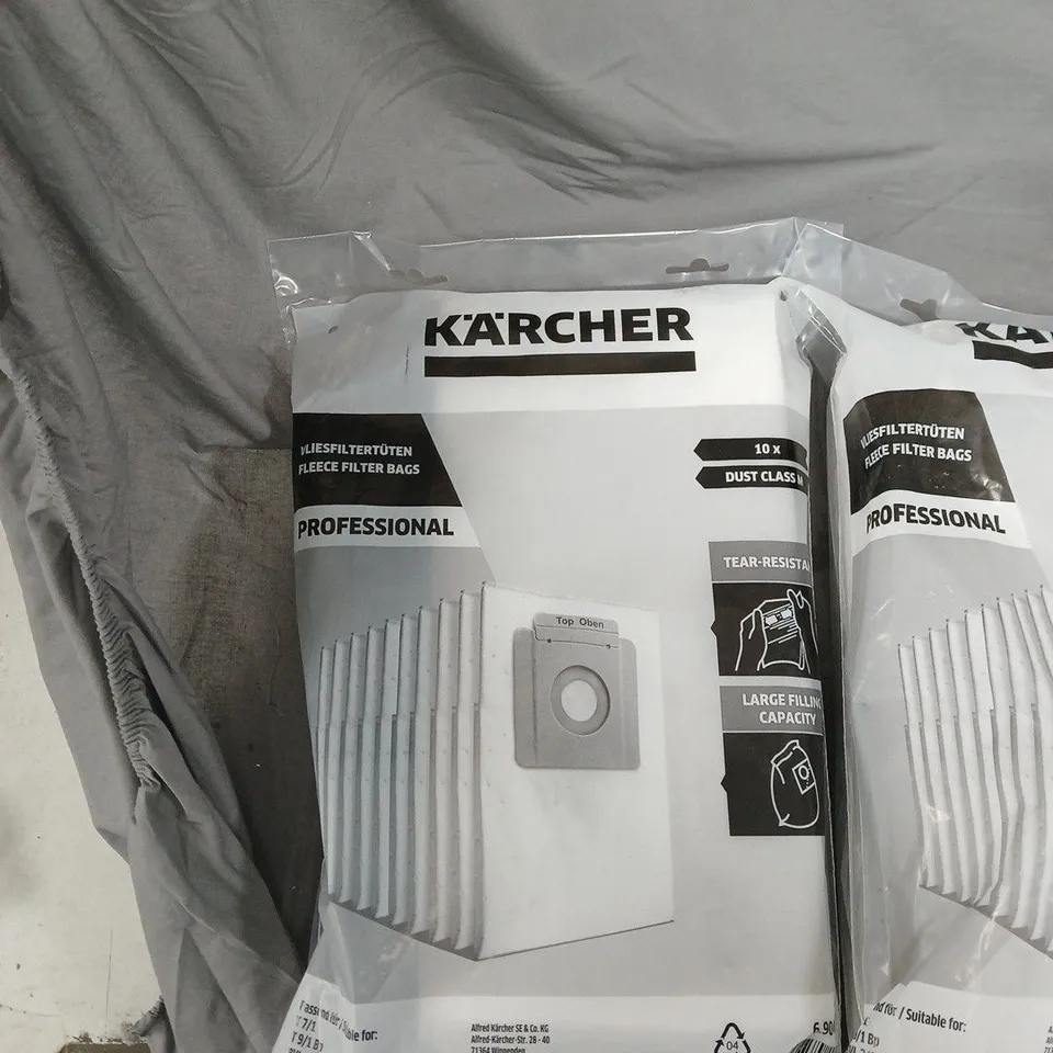KÄRCHER PROFESSIONAL VACUUM CLEANER FILTER BAGS – 10 BAGS PER PACK (2 PACKS) 