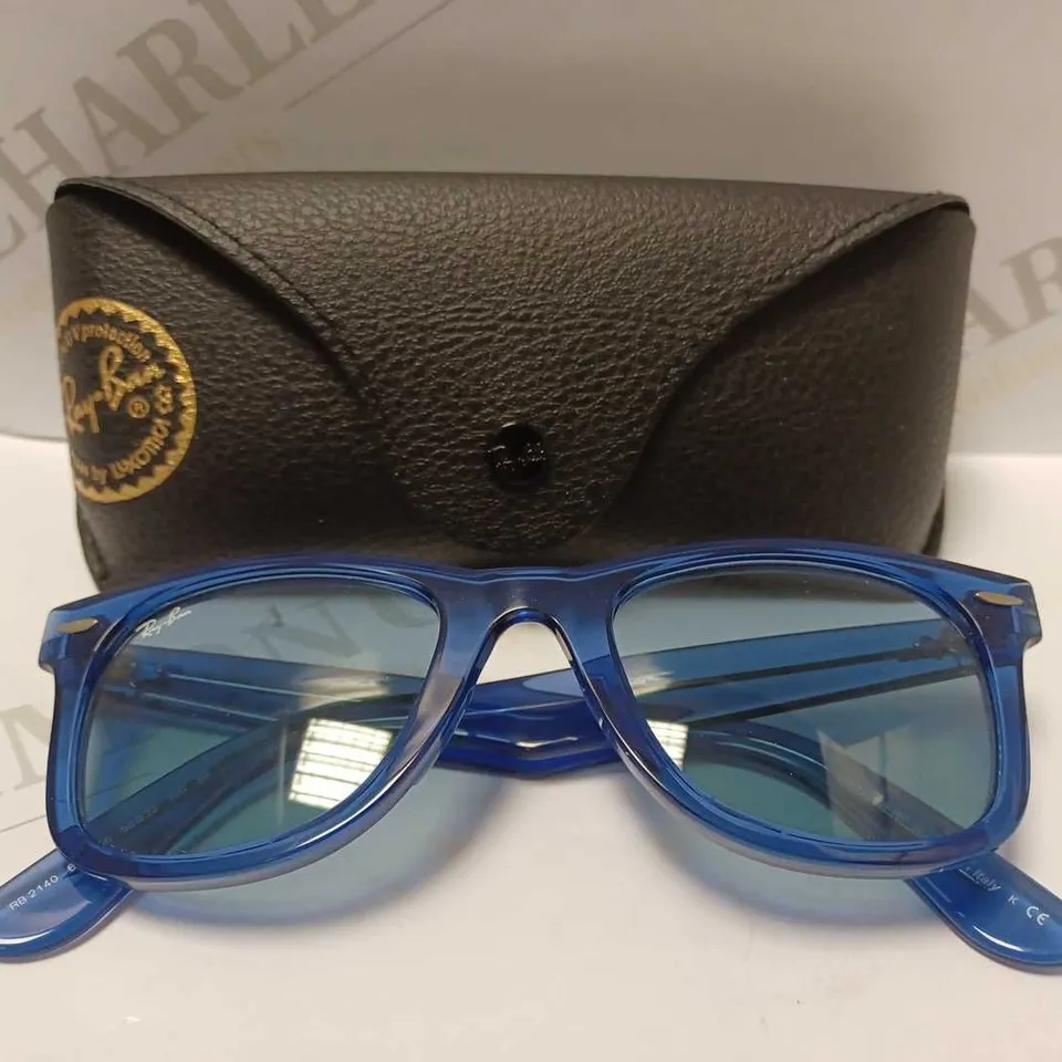 RAY-BAN 2140 WAYFARER BLUE TRANSPARENT SUNGLASSES 