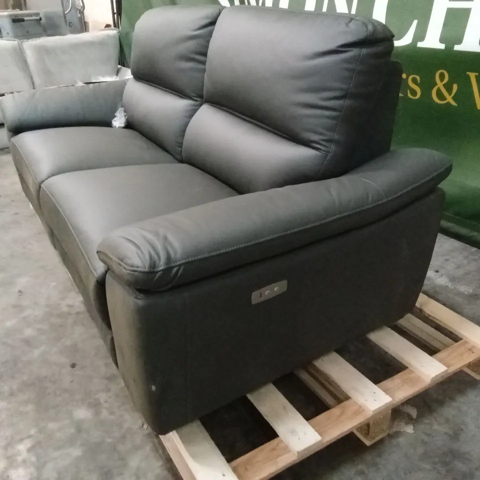 PAVILION 3 SEATER LEATHER/FAUX LEATHER POWER RECLINER SOFA RRP £1049