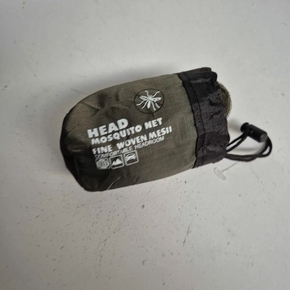 TOTE OF APPROXIMATELY 9 ASSORTED ITEMS TO INCLUDE: HEAD MOSQUITO NET