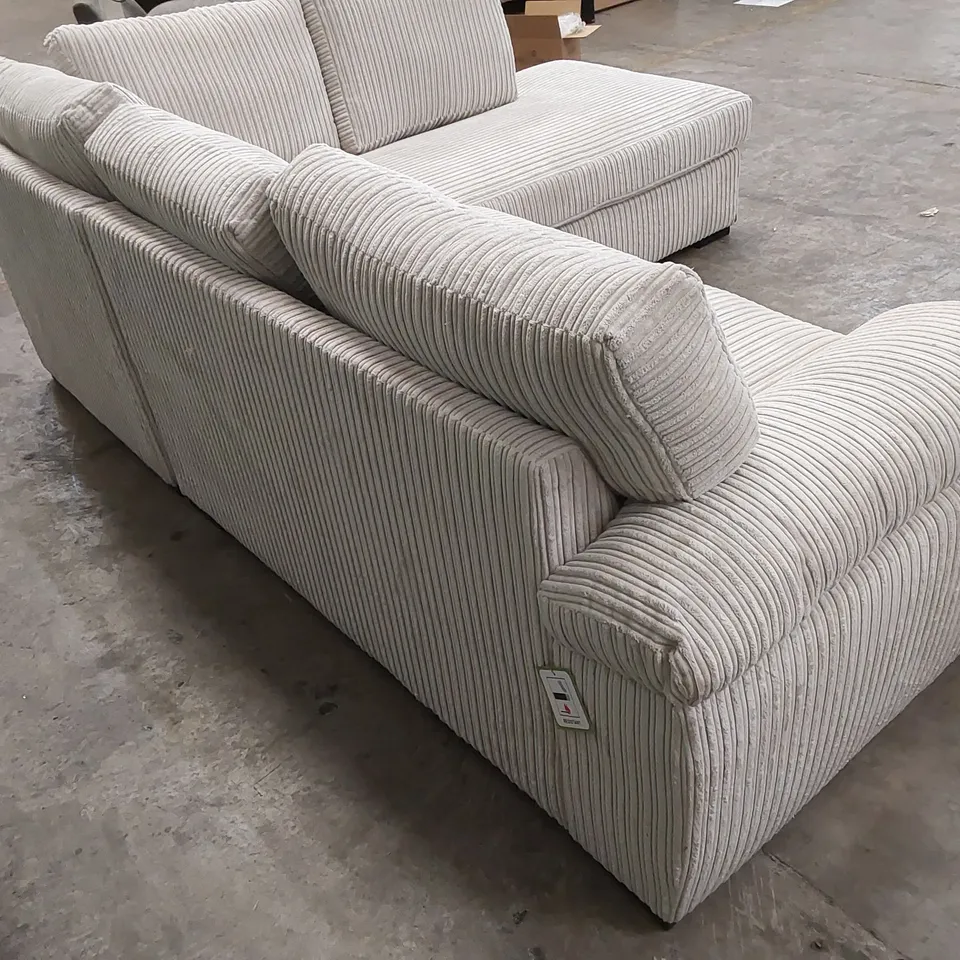 DESIGNER AMALFI STANDARD FABRIC UPHOLSTERED CORNER CHAISE SOFA