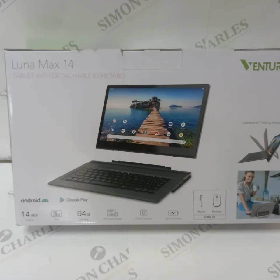 BRAND NEW BOXED VENTURER LUNA MAX 14 64GB 14" HD TABLET KEYBOARD ANDROID 10 BLUETOOTH 3GB RAM