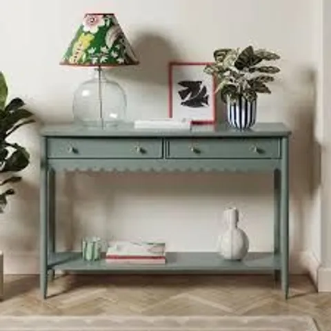 BOXED REMI CONSOLE TABLE GREEN (1 BOX)