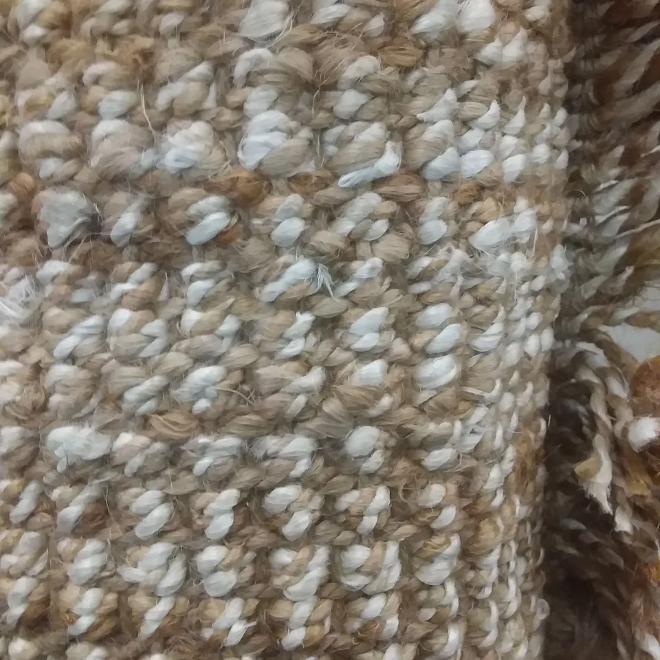 CORNWALL FLATWEAVE  BROWN RUG - 200 X 285CM