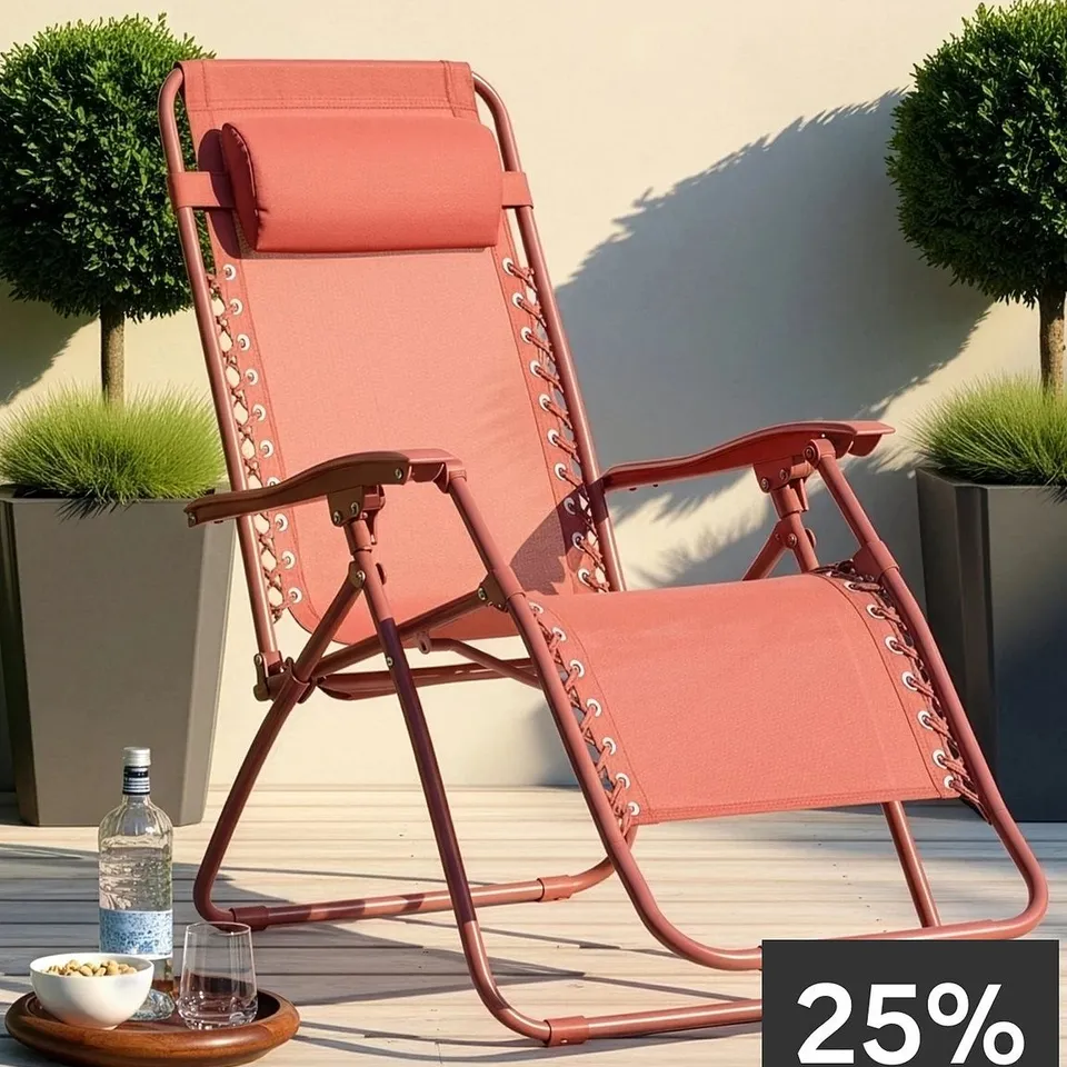 THE VERY COLLECTION LUXURY RELAXER CHAIR RUST