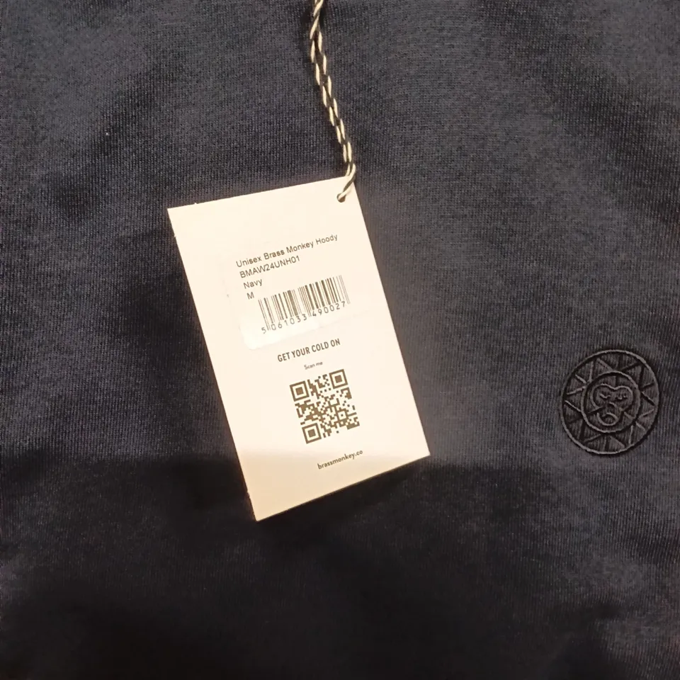 BRAND NEW BRASS MONKEY HOODIES - NAVY SIZE MEDIUM APPROXIMATELY 6