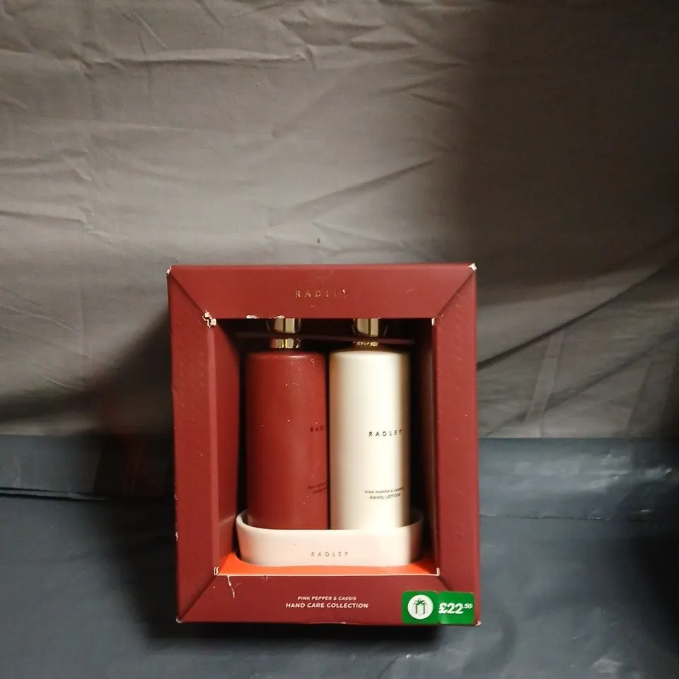 RADLEY PINK PEPPER & CASSIS HAND CARE COLLECTION GIFT SET – BOXED