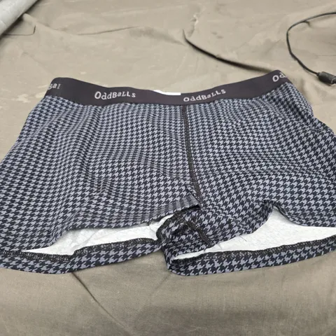 ODDBALLS UNDERWEAR HOUNDSTOOTH BOXER – MEN'S SIZE M 
