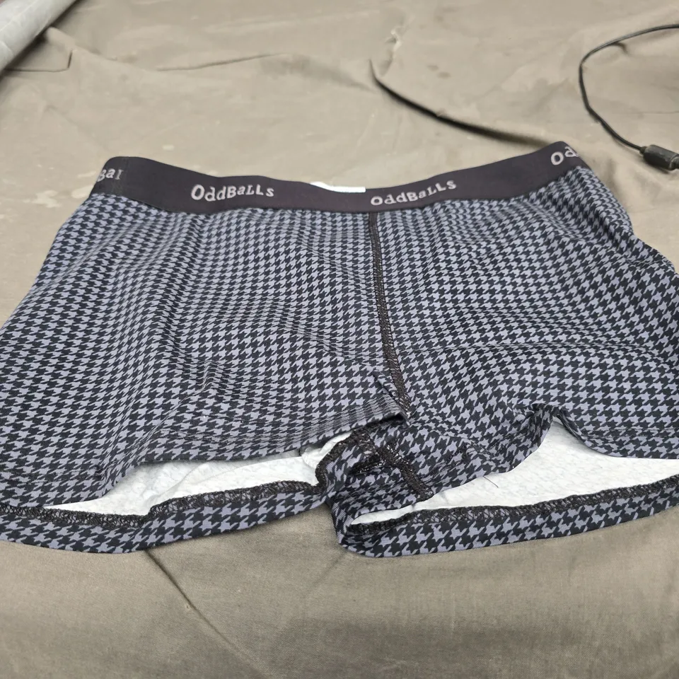 ODDBALLS UNDERWEAR HOUNDSTOOTH BOXER – MEN'S SIZE M 