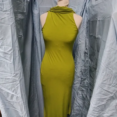 ASOS DESIGN BRIGHT GREEN MAXI DRESS, UK 8 (EU 36, US 4)