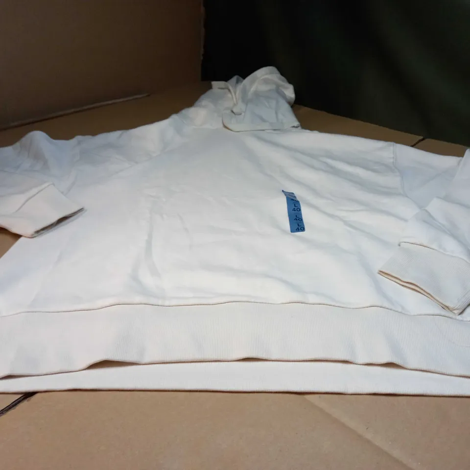 PULL&BEAR STONE HOODIE - LARGE